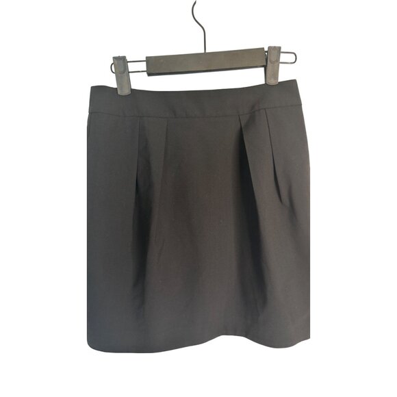 Theory Size 0 Black Wool Blend Chablis Tailor Skirt With Pockets & Back Zipper - Picture 10 of 14